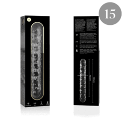 Comprar NEBULA SERIES BY IBIZA - MODELO 15 DILDO CRISTAL TRANSPARENTE 18.5 CM -O- 3 CM al mejor precio - Envíos Discretos