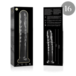 Comprar NEBULA SERIES BY IBIZA - MODELO 16 DILDO CRISTAL TRANSPARENTE 18.5 CM -O- 3 CM al mejor precio - Envíos Discretos