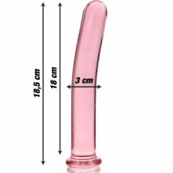 Comprar NEBULA SERIES BY IBIZA - MODELO 17 DILDO CRISTAL ROSA 18.5 CM -O- 3 CM al mejor precio - Envíos Discretos