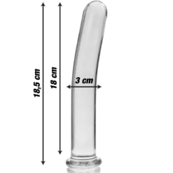 Comprar NEBULA SERIES BY IBIZA - MODELO 17 DILDO CRISTAL TRANSPARENTE 18.5 CM -O- 3 CM al mejor precio - Envíos Discretos