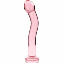 Comprar NEBULA SERIES BY IBIZA - MODELO 18 DILDO CRISTAL ROSA 18.5 CM -O- 3.5 CM al mejor precio - Envíos Discretos