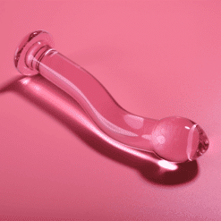 Comprar NEBULA SERIES BY IBIZA - MODELO 18 DILDO CRISTAL ROSA 18.5 CM -O- 3.5 CM al mejor precio - Envíos Discretos