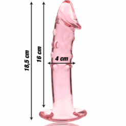 Comprar NEBULA SERIES BY IBIZA - MODELO 19 DILDO CRISTAL ROSA 18.5 CM -O- 4 CM al mejor precio - Envíos Discretos