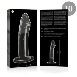 Comprar NEBULA SERIES BY IBIZA - MODELO 19 DILDO CRISTAL TRANSPARENTE 18.5 CM -O- 4 CM al mejor precio - Envíos Discretos