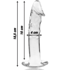 Comprar NEBULA SERIES BY IBIZA - MODELO 19 DILDO CRISTAL TRANSPARENTE 18.5 CM -O- 4 CM al mejor precio - Envíos Discretos