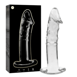 Comprar NEBULA SERIES BY IBIZA - MODELO 19 DILDO CRISTAL TRANSPARENTE 18.5 CM -O- 4 CM al mejor precio - Envíos Discretos
