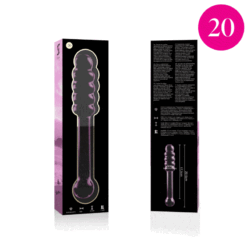Comprar NEBULA SERIES BY IBIZA - MODELO 20 DILDO CRISTAL ROSA 20.5 CM -O- 3 CM al mejor precio - Envíos Discretos