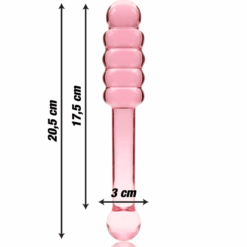 Comprar NEBULA SERIES BY IBIZA - MODELO 20 DILDO CRISTAL ROSA 20.5 CM -O- 3 CM al mejor precio - Envíos Discretos