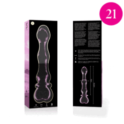 Comprar NEBULA SERIES BY IBIZA - MODELO 21 DILDO CRISTAL ROSA 20.5 CM -O- 3.5 CM al mejor precio - Envíos Discretos