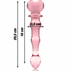 Comprar NEBULA SERIES BY IBIZA - MODELO 21 DILDO CRISTAL ROSA 20.5 CM -O- 3.5 CM al mejor precio - Envíos Discretos