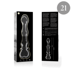 Comprar NEBULA SERIES BY IBIZA - MODELO 21 DILDO CRISTAL TRANSPARENTE 20.5 CM -O- 3.5 CM al mejor precio - Envíos Discretos