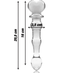 Comprar NEBULA SERIES BY IBIZA - MODELO 21 DILDO CRISTAL TRANSPARENTE 20.5 CM -O- 3.5 CM al mejor precio - Envíos Discretos