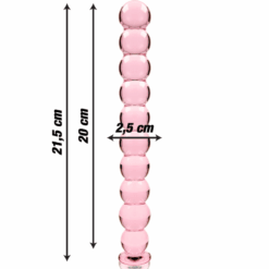 Comprar NEBULA SERIES BY IBIZA - MODELO 22 DILDO CRISTAL ROSA 21.5 CM -O- 2.5 CM al mejor precio - Envíos Discretos