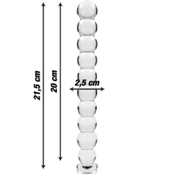 Comprar NEBULA SERIES BY IBIZA - MODELO 22 DILDO CRISTAL TRANSPARENTE 21.5 CM -O- 2.5 CM al mejor precio - Envíos Discretos