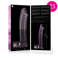 Comprar NEBULA SERIES BY IBIZA - MODELO 23 DILDO CRISTAL ROSA 21.5 CM -O- 4 CM al mejor precio - Envíos Discretos