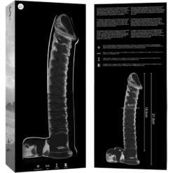 Comprar NEBULA SERIES BY IBIZA - MODELO 23 DILDO CRISTAL TRANSPARENTE 21.5 CM -O- 4 CM al mejor precio - Envíos Discretos