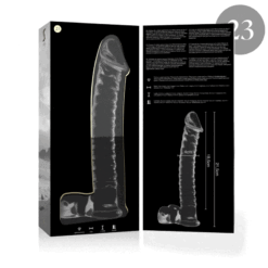 Comprar NEBULA SERIES BY IBIZA - MODELO 23 DILDO CRISTAL TRANSPARENTE 21.5 CM -O- 4 CM al mejor precio - Envíos Discretos