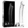 Comprar NEBULA SERIES BY IBIZA - MODELO 23 DILDO CRISTAL TRANSPARENTE 21.5 CM -O- 4 CM al mejor precio - Envíos Discretos