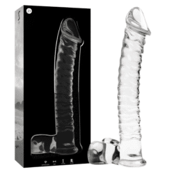 Comprar NEBULA SERIES BY IBIZA - MODELO 23 DILDO CRISTAL TRANSPARENTE 21.5 CM -O- 4 CM al mejor precio - Envíos Discretos