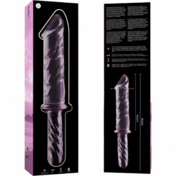 Comprar NEBULA SERIES BY IBIZA - MODELO 24 DILDO CRISTAL ROSA 28.5 CM -O- 5 CM al mejor precio - Envíos Discretos
