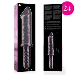 Comprar NEBULA SERIES BY IBIZA - MODELO 24 DILDO CRISTAL ROSA 28.5 CM -O- 5 CM al mejor precio - Envíos Discretos