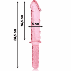 Comprar NEBULA SERIES BY IBIZA - MODELO 24 DILDO CRISTAL ROSA 28.5 CM -O- 5 CM al mejor precio - Envíos Discretos