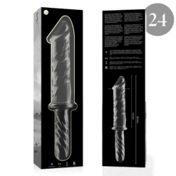 Comprar NEBULA SERIES BY IBIZA - MODELO 24 DILDO CRISTAL TRANSPARENTE 28.5 CM -O- 5 CM al mejor precio - Envíos Discretos