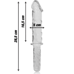 Comprar NEBULA SERIES BY IBIZA - MODELO 24 DILDO CRISTAL TRANSPARENTE 28.5 CM -O- 5 CM al mejor precio - Envíos Discretos