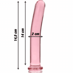 Comprar NEBULA SERIES BY IBIZA - MODELO 8 DILDO CRISTAL ROSA 14.5 CM -O- 2 CM al mejor precio - Envíos Discretos