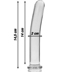 Comprar NEBULA SERIES BY IBIZA - MODELO 8 DILDO CRISTAL TRANSPARENTE 14.5 CM -O- 2 CM al mejor precio - Envíos Discretos