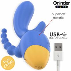 Comprar ONINDER CUTE - LOVE 3 SOME TRIPLE VIBRADOR - APP MUNDIAL GRATUITA al mejor precio - Envíos Discretos
