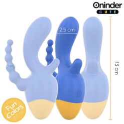 Comprar ONINDER CUTE - LOVE 3 SOME TRIPLE VIBRADOR - APP MUNDIAL GRATUITA al mejor precio - Envíos Discretos