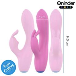 Comprar ONINDER CUTE - LOVE BUNNY VIBRADOR PUNTO G Y CLITORIS - APP MUNDIAL GRATUITA al mejor precio - Envíos Discretos