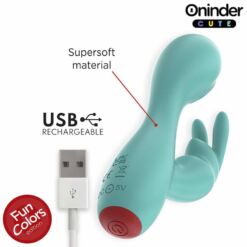 Comprar ONINDER CUTE - LOVE BUNNY VIBRADOR PUNTO G Y CLÍTORIS - APP MUNDIAL GRATUITA al mejor precio - Envíos Discretos