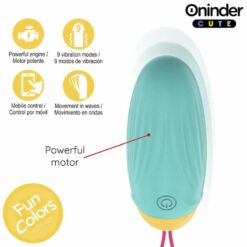Comprar ONINDER CUTE - LOVE PLEASURE HUEVO VIBRO-GEMAS ROTADORAS SILICONA - APP MUNDIAL GRATUITA al mejor precio - Envíos Discretos