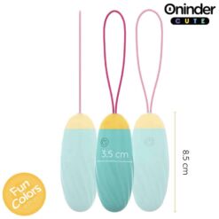 Comprar ONINDER CUTE - LOVE PLEASURE HUEVO VIBRO-GEMAS ROTADORAS SILICONA - APP MUNDIAL GRATUITA al mejor precio - Envíos Discretos