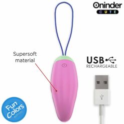 Comprar ONINDER CUTE - LOVE PLEASURE HUEVO VIBRO-ROTADOR 360 SILICONA - APP MUNDIAL GRATUITA al mejor precio - Envíos Discretos