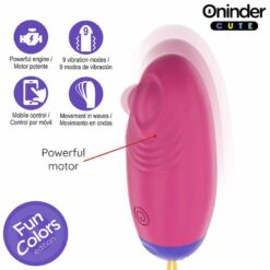Comprar ONINDER CUTE - LOVE PLEASURE HUEVO VIBRO-WAVE TAPPING SILICONA - APP MUNDIAL GRATUITA al mejor precio - Envíos Discretos