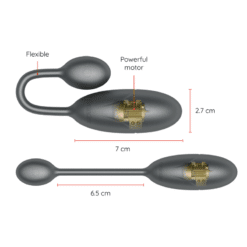 Comprar ONINDER - DENVER HUEVO VIBRADOR NEGRO 7 X 2.7 CM - APP GRATUITA al mejor precio - Envíos Discretos
