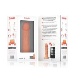 Comprar ONINDER - LARGE BOGOTÁ DILDO VIBRADOR 9 VELOCIDADES NATURAL 22 CM -O- 4.5 CM - APP GRATUITA al mejor precio - Envíos Discretos