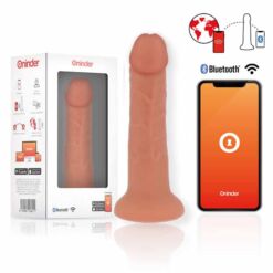Comprar ONINDER - LARGE BOGOTÁ DILDO VIBRADOR 9 VELOCIDADES NATURAL 22 CM -O- 4.5 CM - APP GRATUITA al mejor precio - Envíos Discretos