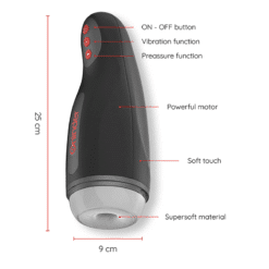 Comprar ONINDER - SEOUL MASTURBADOR MASCULINO DE COMPRESION Y VIBRACIÓN - APP GRATUITA al mejor precio - Envíos Discretos