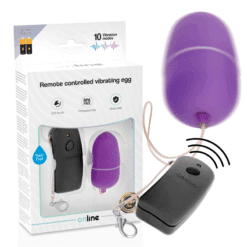 Comprar ONLINE - HUEVO VIBRADOR CON MANDO CONTROL REMOTO LILA al mejor precio - Envíos Discretos