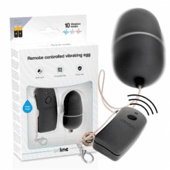 Comprar ONLINE - HUEVO VIBRADOR CON MANDO CONTROL REMOTO NEGRO al mejor precio - Envíos Discretos