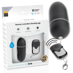 Comprar ONLINE - HUEVO VIBRADOR CONTROL REMOTO L NEGRO al mejor precio - Envíos Discretos