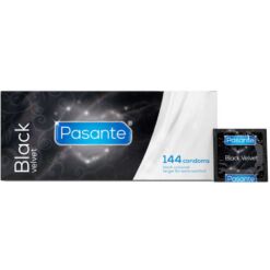 Comprar PASANTE - BLACK VELVET PRESERVATIVOS CAJA 144 UNIDADES al mejor precio - Envíos Discretos