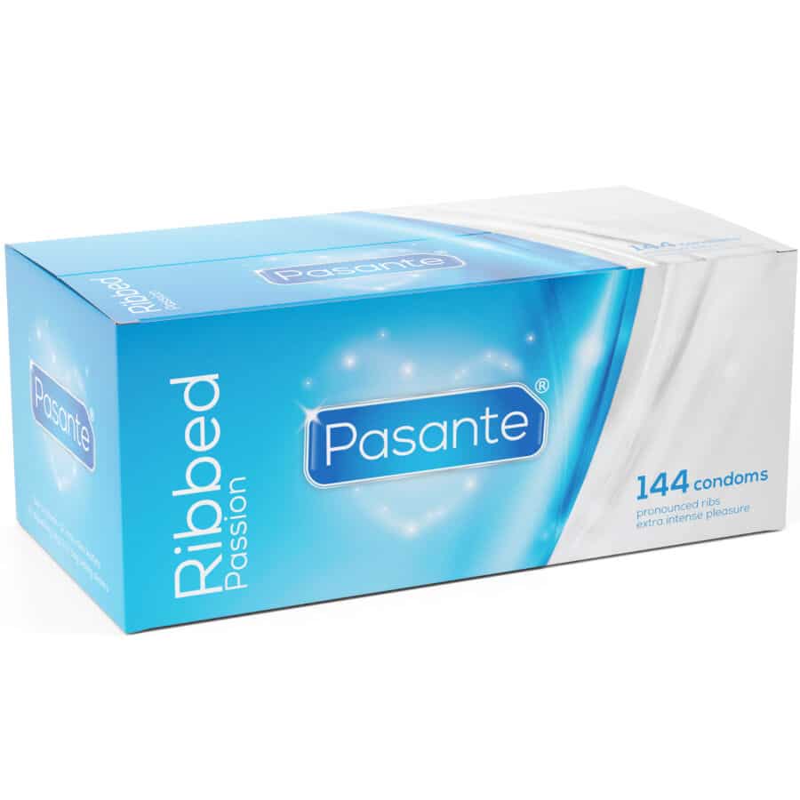 PASANTE - RIBBED PASSION PRESERVATIVOS CAJA 144 UNIDADES - piKanteo | Despierta tu lado más piKante Comprar PASANTE - RIBBED PASSION PRESERVATIVOS CAJA 144 UNIDADES al mejor precio - Envíos Discretos
