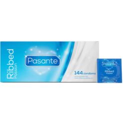 Comprar PASANTE - RIBBED PASSION PRESERVATIVOS CAJA 144 UNIDADES al mejor precio - Envíos Discretos