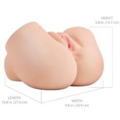 Comprar PDX ELITE - BACK THAT ASS UP MASTURBADOR VAGINA Y ANO REALÍSTICO CON VIBRACIÓN al mejor precio - Envíos Discretos