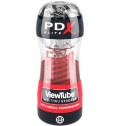 Comprar PDX ELITE - MASTURBADOR STROKER VIEWTUBE 2 COMPRESION ESPIRAL TRANSPARENTE al mejor precio - Envíos Discretos